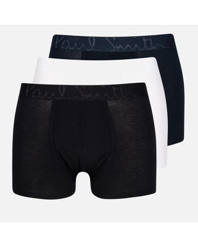 Paul Smith Three Pack Stretch-Modal Boxer Shorts - Blue