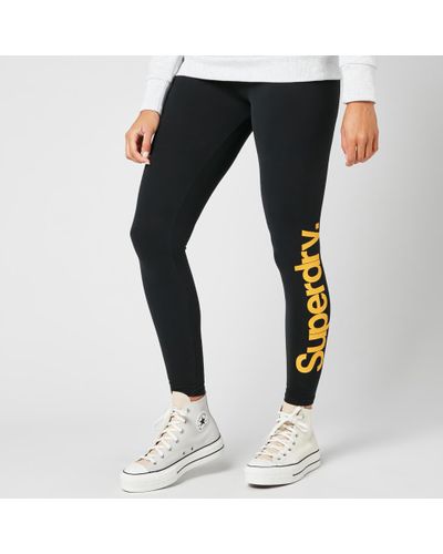 black superdry leggings
