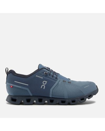 On Shoes Cloud 5 Waterproof Recycled-mesh Running Sneakers - Blue