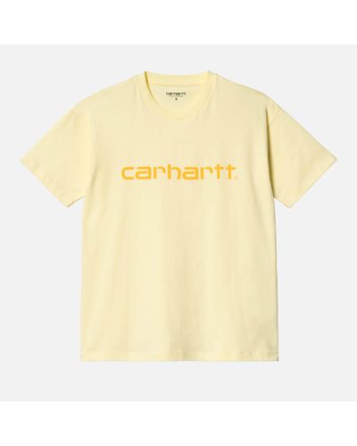 Carhartt S/s Script T-shirt - Yellow
