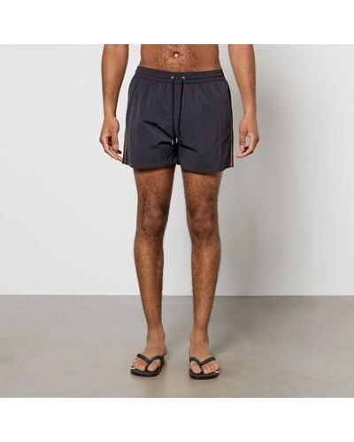 Paul Smith Stripe Recycled Shell Swimming Shorts - Blue