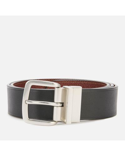 Polo Ralph Lauren Reversible Harness Leather Dress Belt - Brown