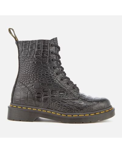 dr martens pascal croc black
