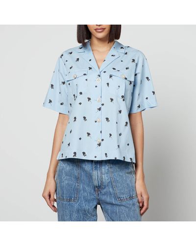 Crās Alice Organic Cotton Shirt - Blue