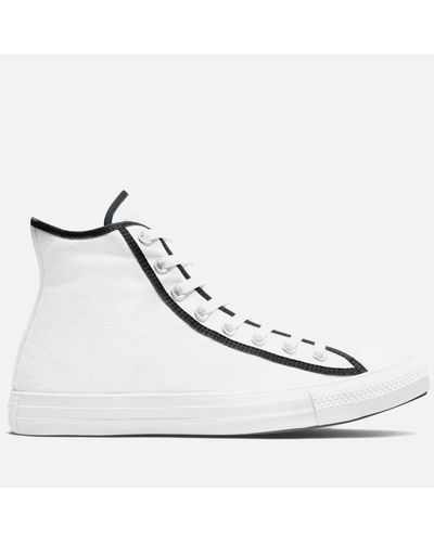Converse Canvas Chuck Taylor All Star Between The Lines Hi-top Trainers in  White for Men | Lyst