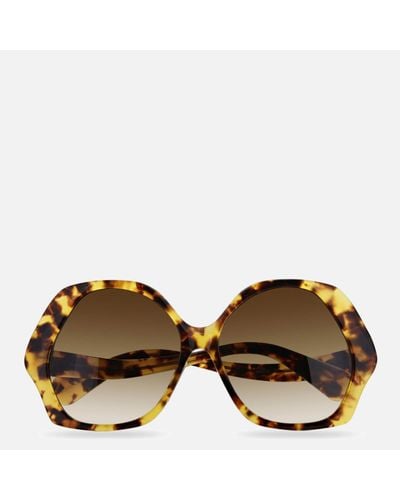 Vivienne Westwood Oversized Acetate Sunglasses - Brown