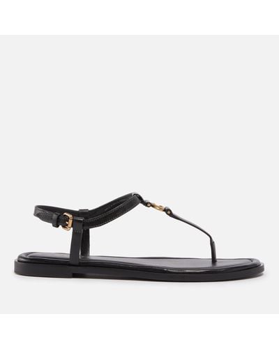 COACH Jessica Leather Sandals - Brown