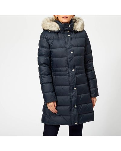 Tommy Hilfiger New Tyra Down Coat in Blue | Lyst