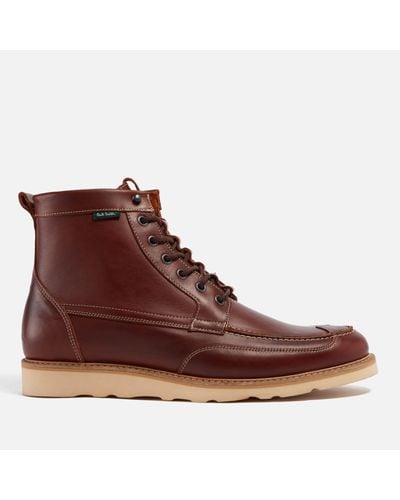 Paul Smith Tufnel Leather Boots - Brown