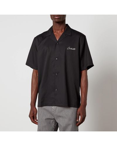 Carhartt Delray And Cotton-blend Shirt - Black