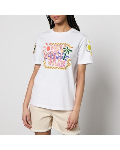 PS by Paul Smith Hey Soleil Graphic Cotton T-shirt - White