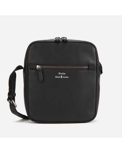 Polo Ralph Lauren Smooth Leather Cross Body Bag - Black