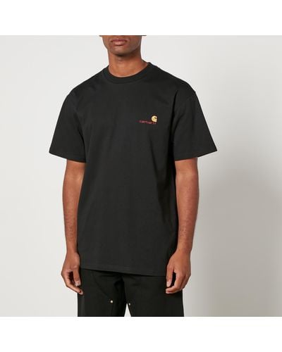 Carhartt American Script Cotton-Jersey T-Shirt - Black