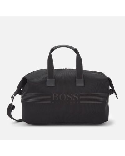 BOSS by HUGO BOSS Leather Pixel Holdall in Black for Men - Lyst