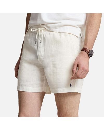 Polo Ralph Lauren Prepster Linen Shorts - Natural