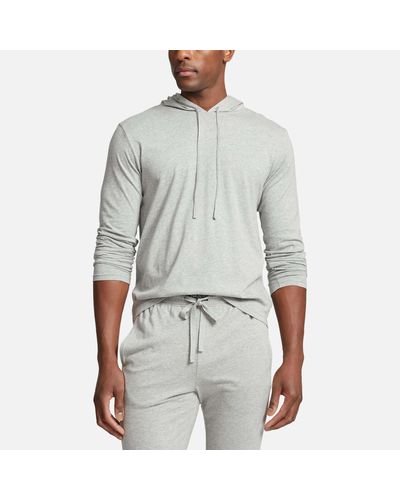 Polo Ralph Lauren Lounge Cotton-jersey Hoodie - Grey
