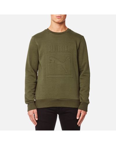 puma embossed sweatshirt
