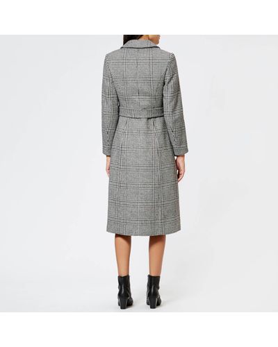 penelope belted check coat