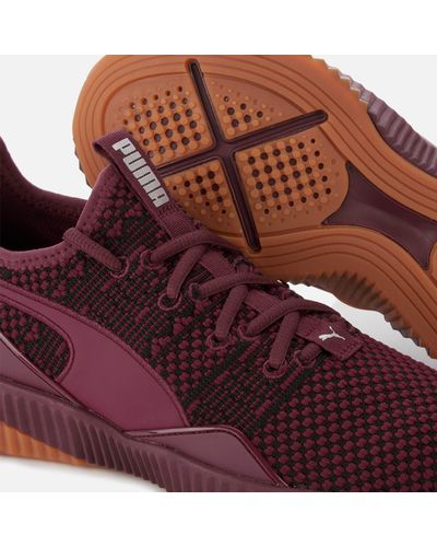 puma defy burgundy