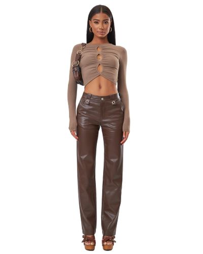 The Kript Woffie Pants in Brown | Lyst
