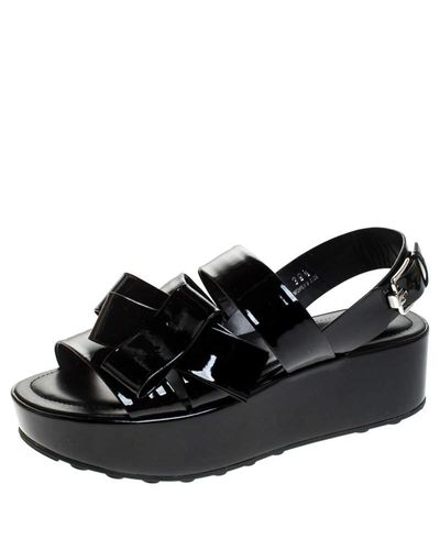 tods platform sandals