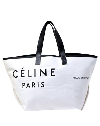 celine cabas tote canvas
