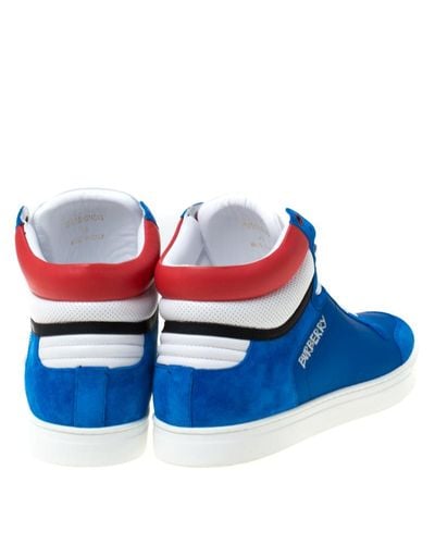 blue burberry sneakers