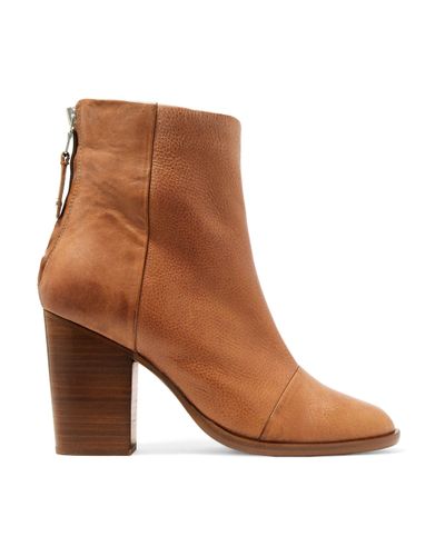 Rag & Bone Woman Ashby Leather Ankle Boots Tan in Brown - Lyst