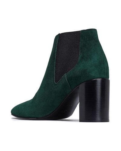 emerald green ankle boots
