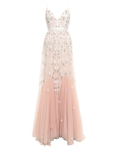 needle & thread embellished tulle gown