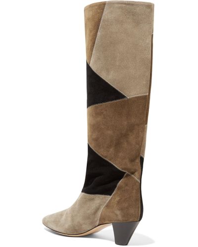 isabel marant patchwork boots