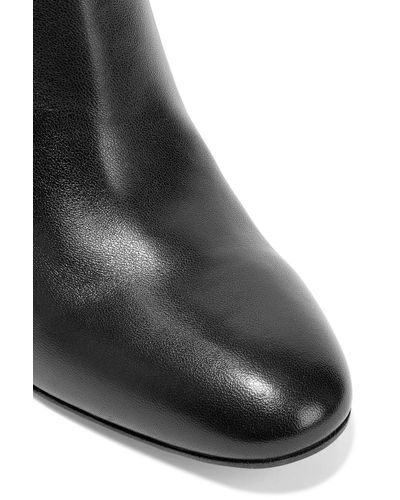 Sergio Rossi Sr Mia 75 Buckled Leather Knee Boots in Black | Lyst