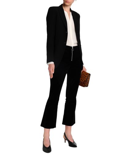velvet bootcut pants