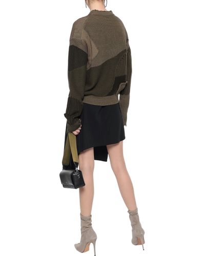helmut lang patchwork sweater