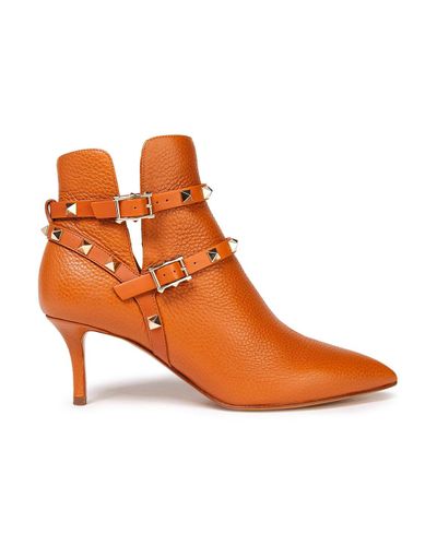 orange valentino heels
