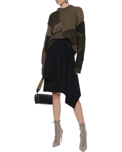 helmut lang patchwork sweater