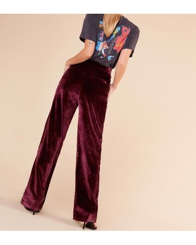 reformation velvet pants