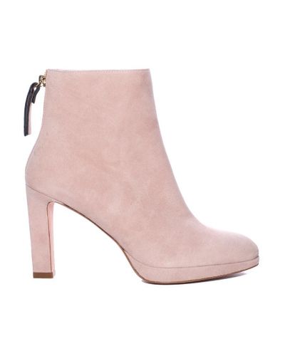 stuart weitzman delphine platform suede ankle boots