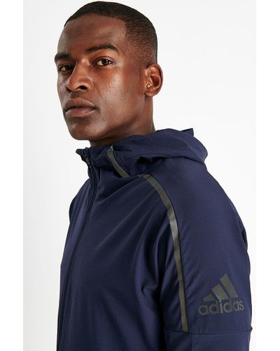 adidas Originals Synthetic Z N E Run Jacket Legend Ink in Blue for Men -  Lyst