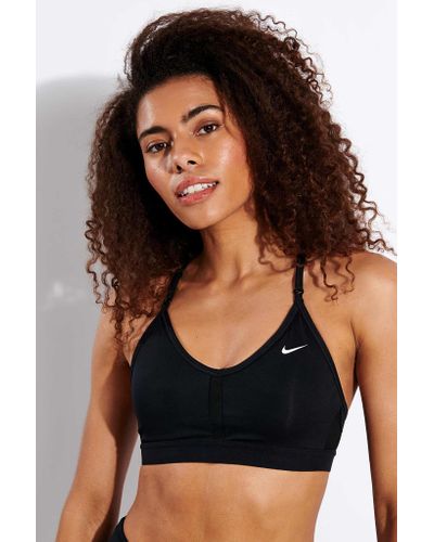 nike dri fit sports bra black