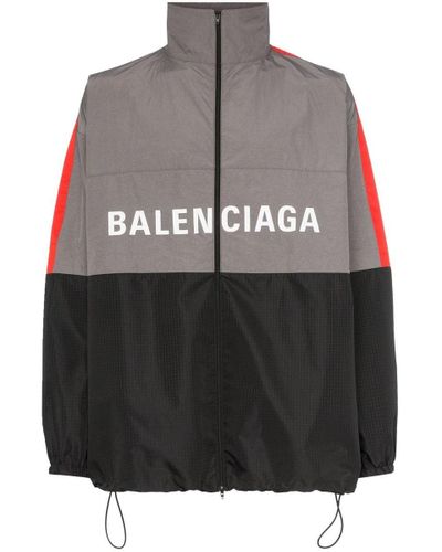 balenciaga logo windbreaker