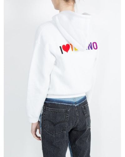I love deals techno balenciaga hoodie
