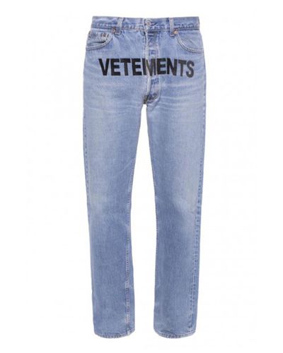Vetements Denim X Levi's Logo Jeans in 