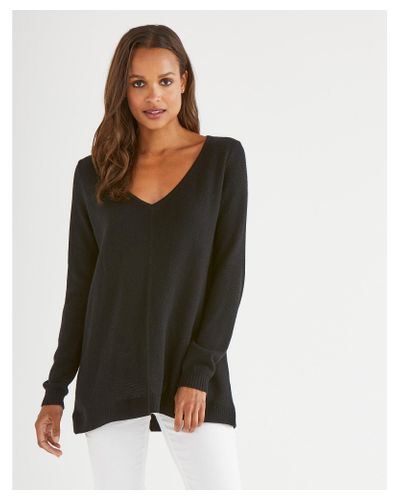 black swing sweater