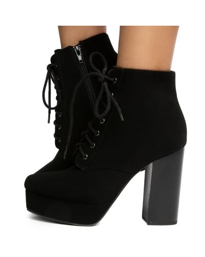 heel combat boots target