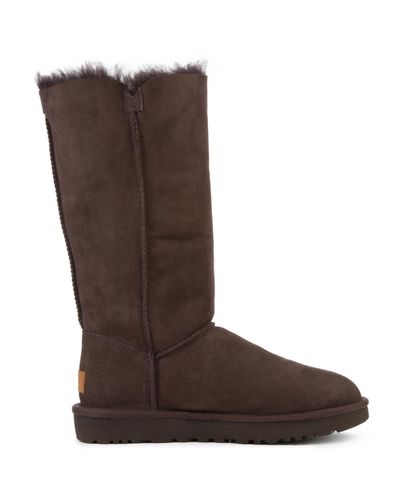 UGG Synthetic Bailey Button Triplet Ii Chocolate Boots in Brown - Lyst
