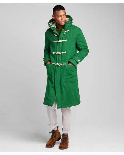 green toggle coat