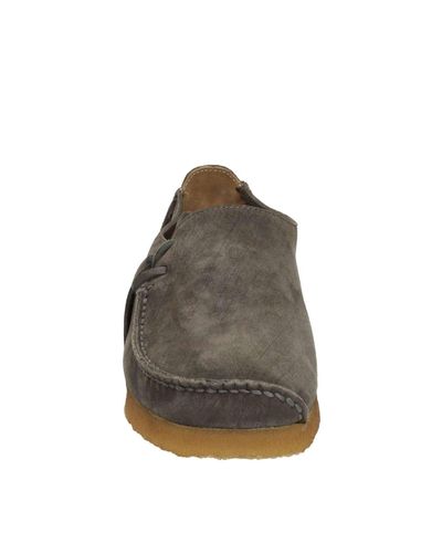 Clarks Leather Lugger Shoe In Charcoal in Grey for Men - Lyst