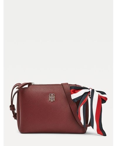 Tommy Hilfiger Signature Ribbon Crossover Bag in Purple - Lyst