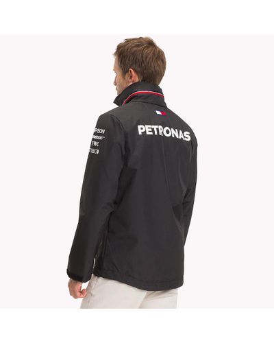 Tommy Hilfiger Synthetic Mercedes F1 Rain Jacket in Black for Men - Lyst